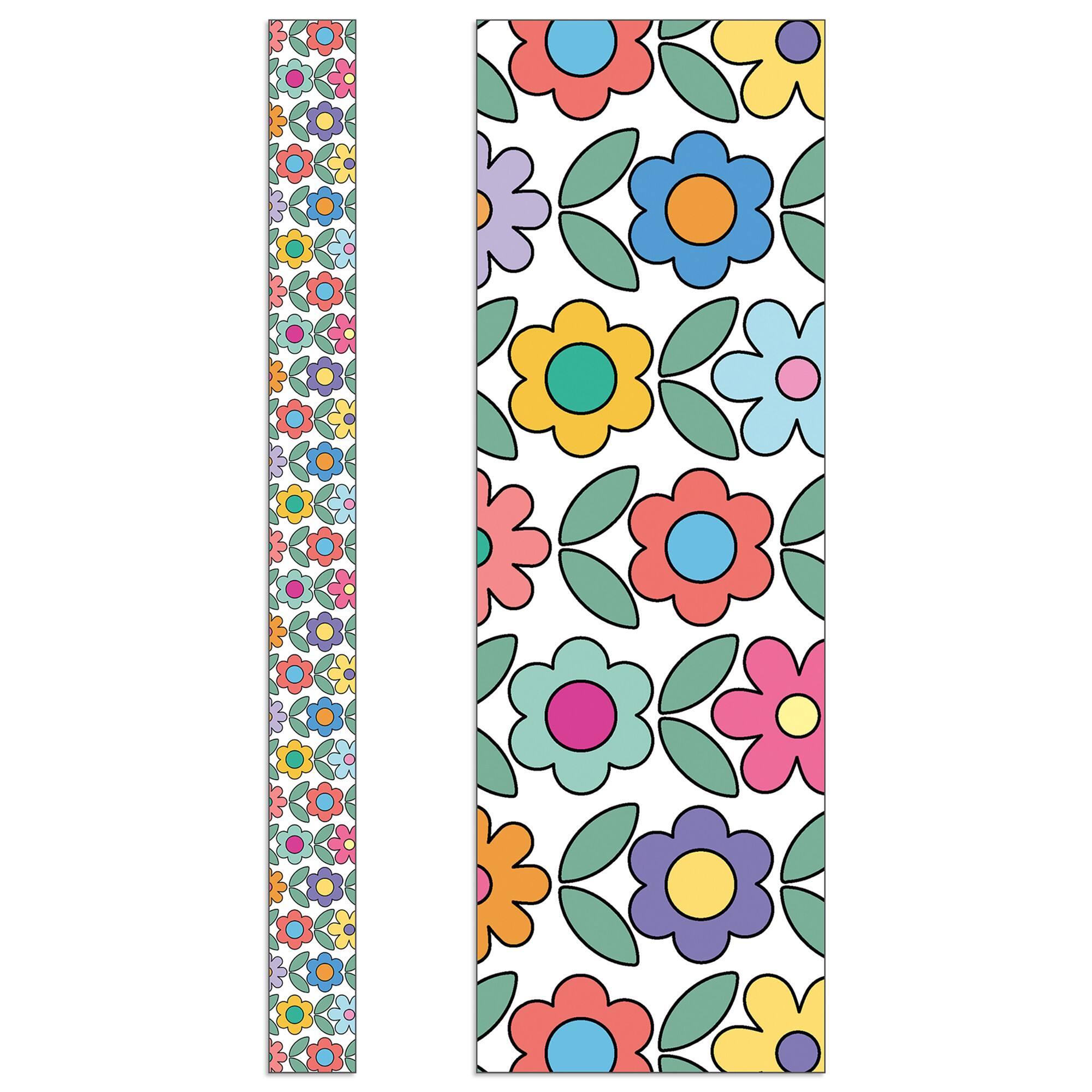 Carson Dellosa® Retro Remix Flowers Straight Borders Sets, 6ct.